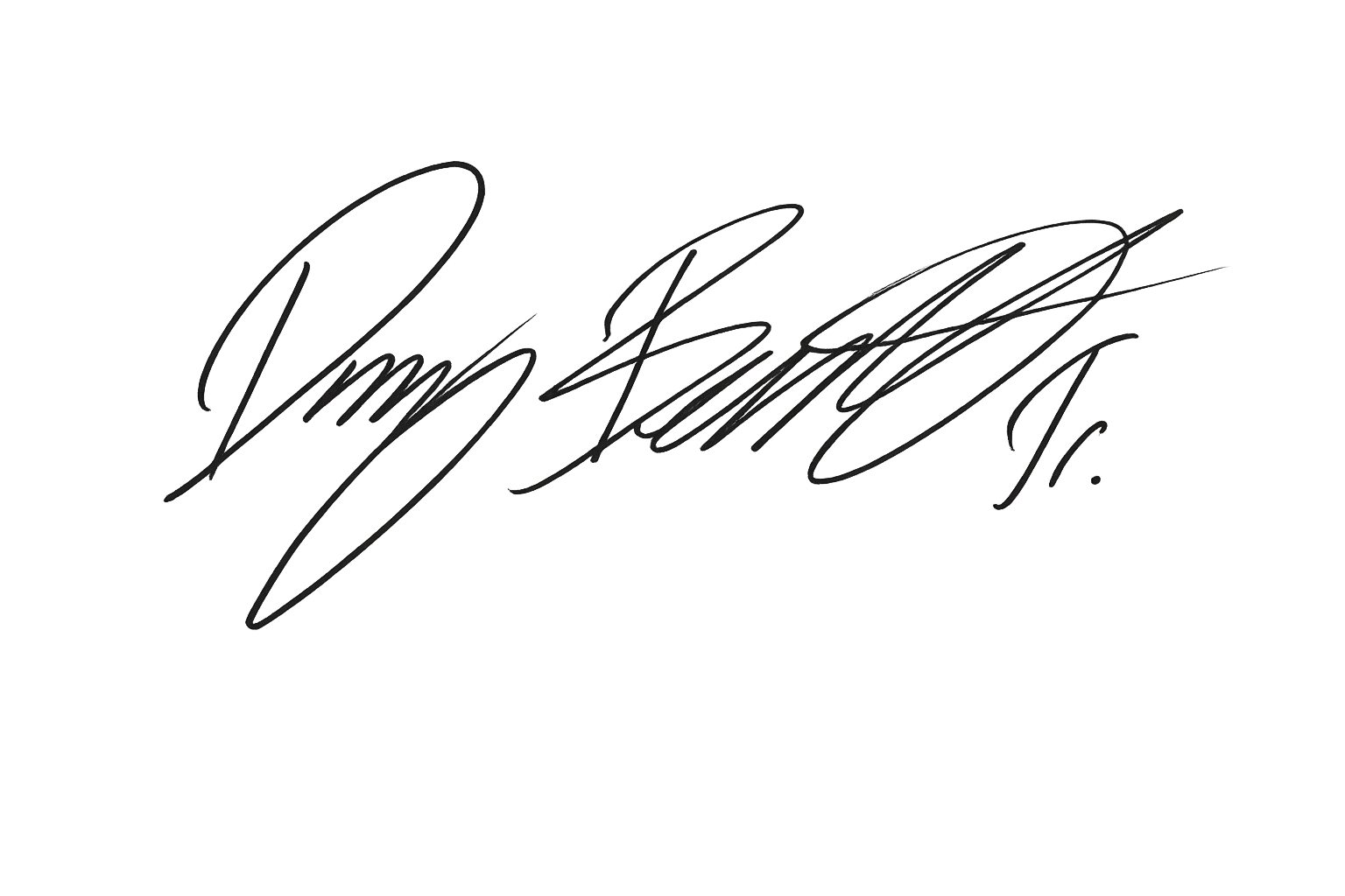 Signature of Danny Beckett Jr.